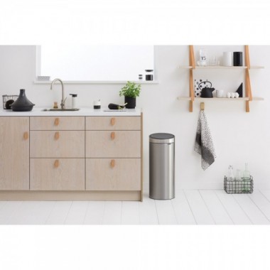 Cubo Touch Bin New 30L Matt Steel Brabantia
