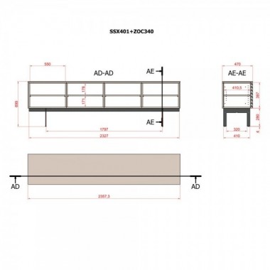 Aparador Sussex 4 Puertas