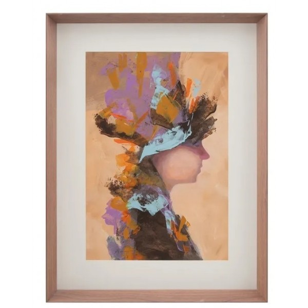 Cuadro Mujer Perfil Set 2