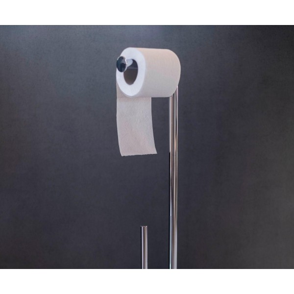 Soporte Papel Escobilla Mármol Negro