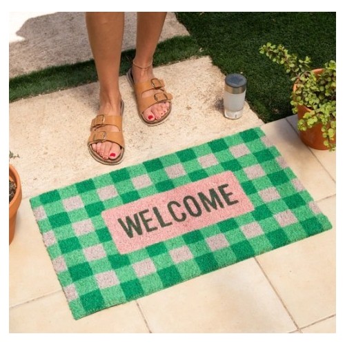 Felpudo Welcome Cuadros Vichy 2