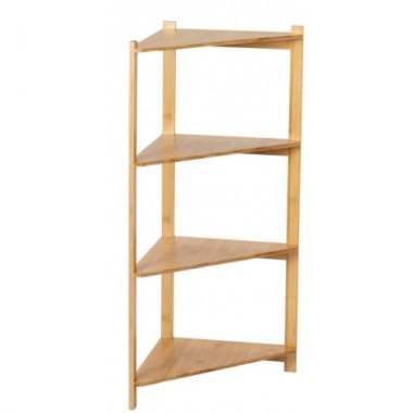 Estantería Esquinera Bambú