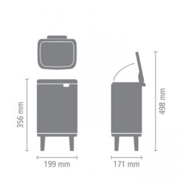 Cubo Bo Hi 4L Brabantia