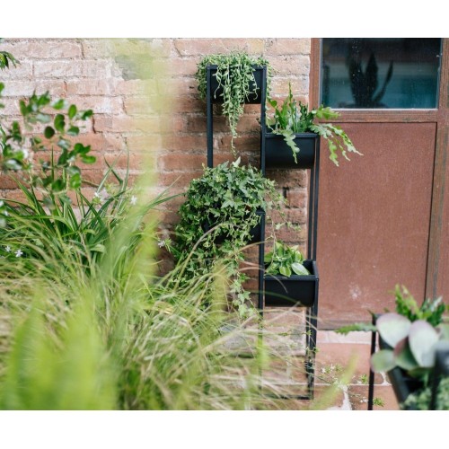 Macetero Metal Negro 2