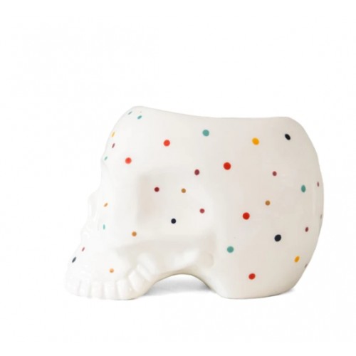 Macetero Calavera Lunares 2