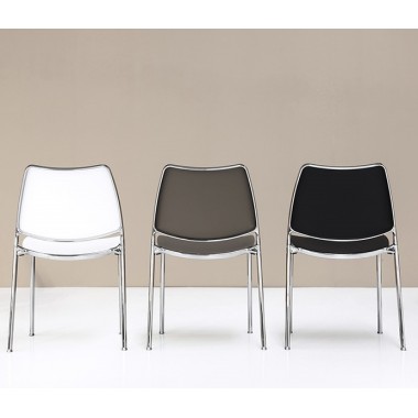 Silla Gas Fija Cromo Brillo