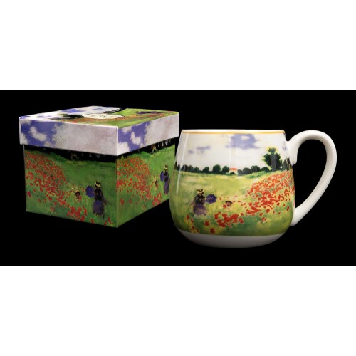 Mug Ancho Monet Amapolas 2