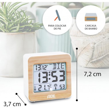 Despertador Digital Bambú Ade