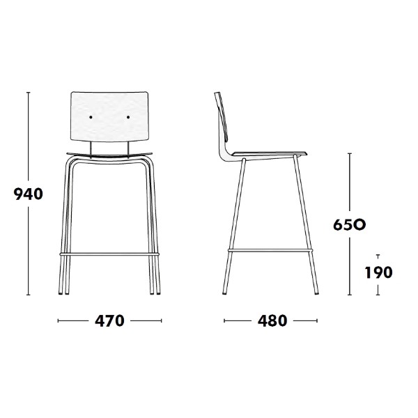 Taburete Don  65 Tapizado