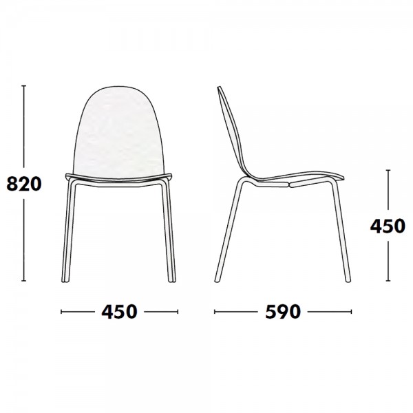 Silla Bob Combi Acero