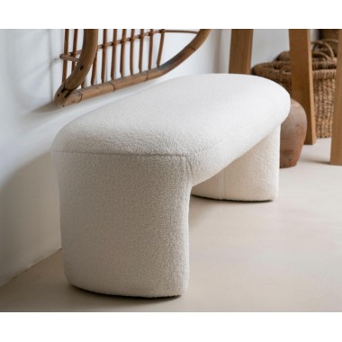 Banco Bouclé Blanco