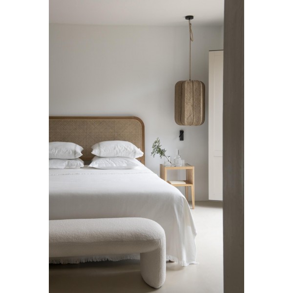 Banco Bouclé Blanco