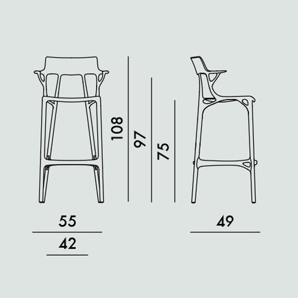 Taburete A.I 75 Kartell