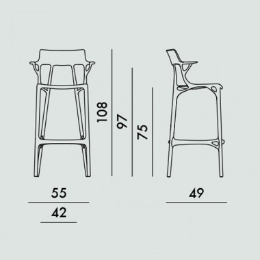 Taburete A.I 75 Kartell