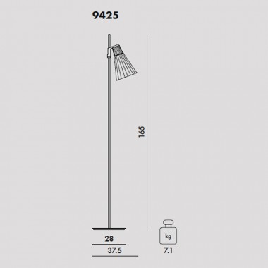 Lámpara suelo K-Lux Kartell