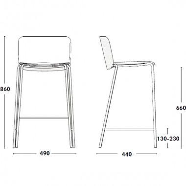 Taburete Supra 65 Ondarreta