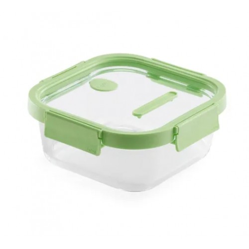 Recipiente Hermético Vidrio 1100 ml Cuadrado Lékué 2