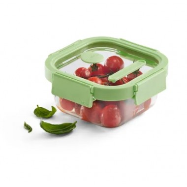 Recipiente Hermético Vidrio 520ml Cuadrado Lékué