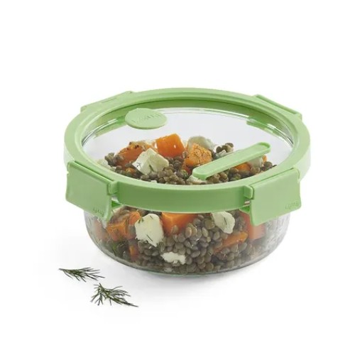 Recipiente Hermético Vidrio 950ml Redondo Lekué