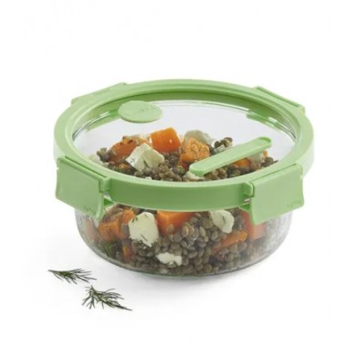 Recipiente Hermético Vidrio 950ml Redondo Lekué