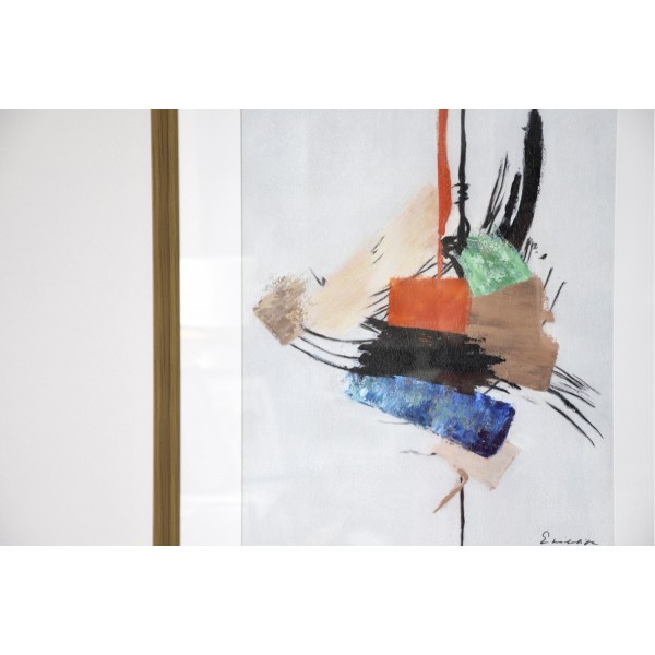 Cuadro Abstracto Trazos Set de 2