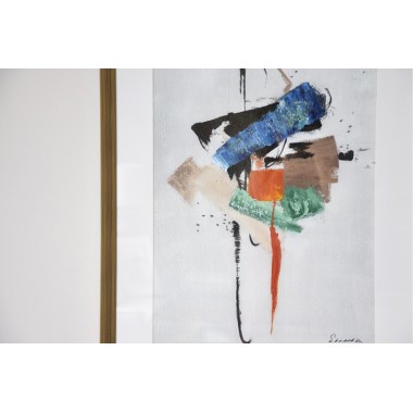 Cuadro Abstracto Trazos Set de 2