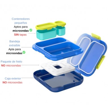 Fiambrera Bento con Refrigerante Zoku
