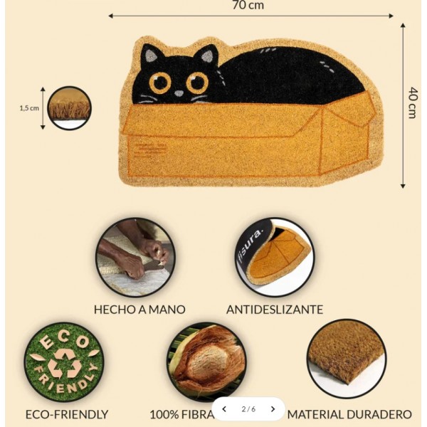 Felpudo "Caja gato"