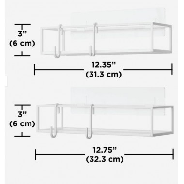 Estantes Adhesivos Cubiko Set de 2