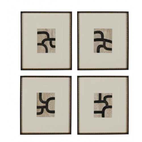 Set de 4 Cuadros Abstractos