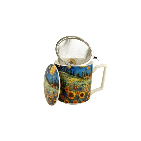 Taza Infusión Campo de Girasoles