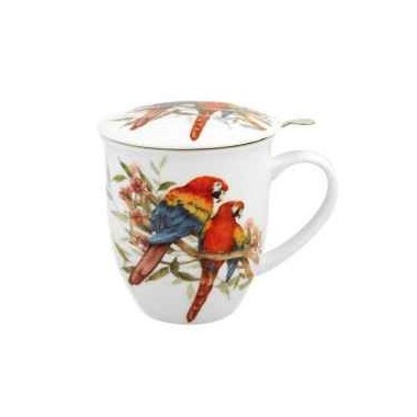 Taza Infusión Loros