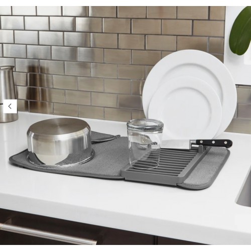 Esterilla Escurreplatos Udry Mini Gris 2