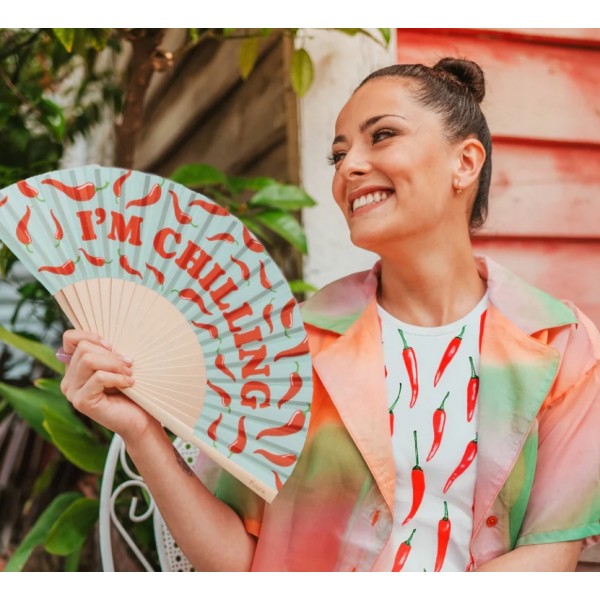 Abanico “I’m chilling” menta