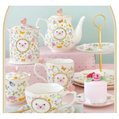 Set de 2 Tazas Dancing Butterflies