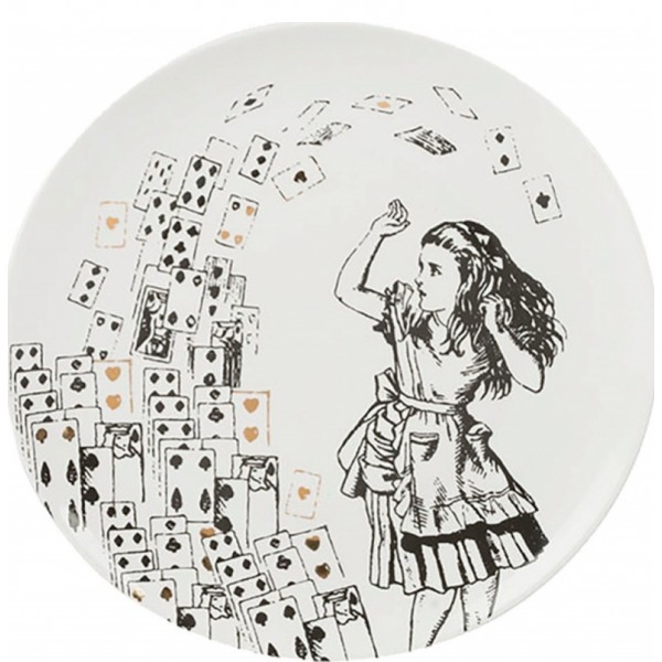 Juego de 4 platos de postre "Alicia...