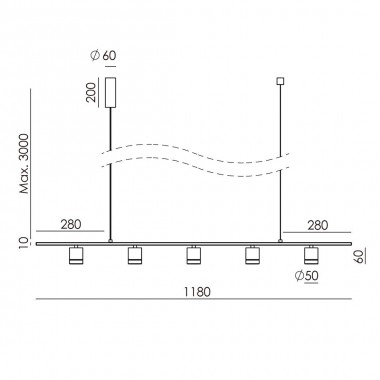 Lámpara Colgante Tea L