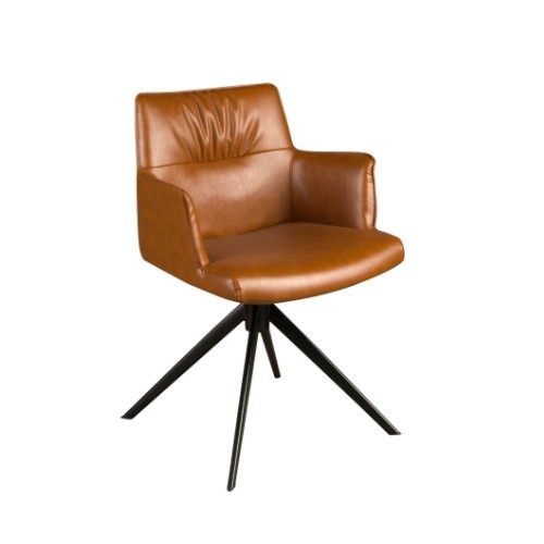 Silla Giratoria Marrón