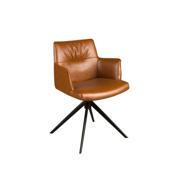 Silla Giratoria Marrón