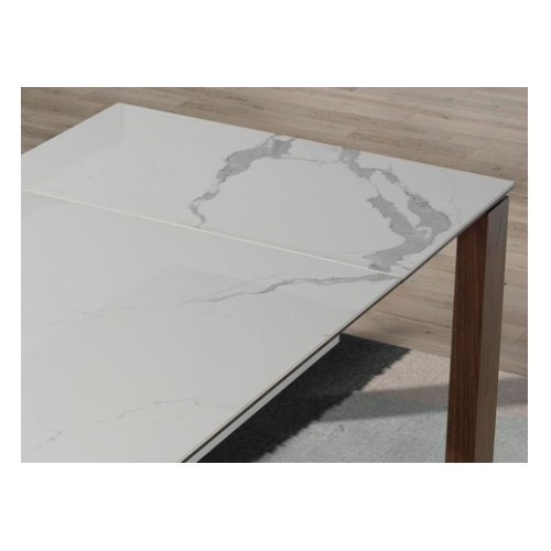 Mesa Extensible Porcelánico Blanco 2