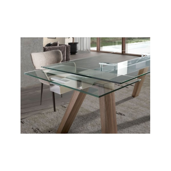 Mesa Comedor Extensible Cristal 160