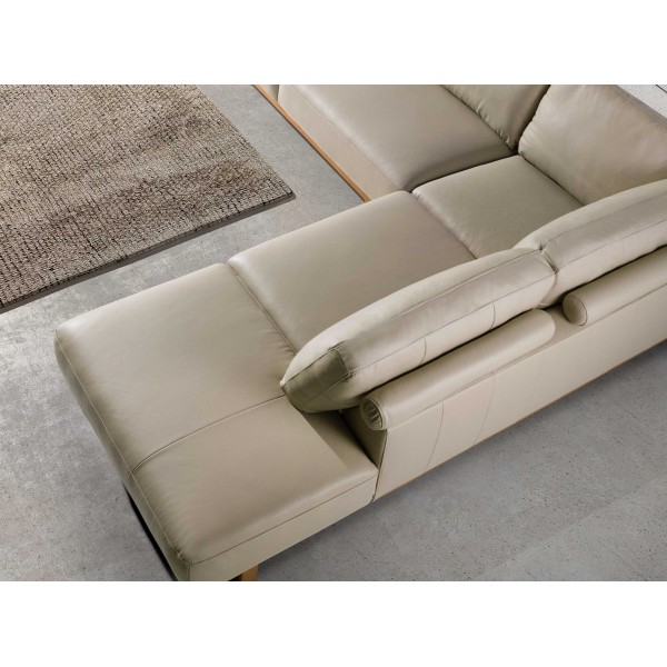 Sofá Rinconera Derecha Piel Arena Sofá Rinconera Derecha Piel Arena