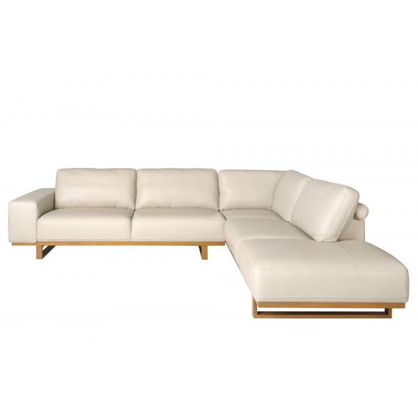 Sofá Rinconera Derecha Piel Arena Sofá Rinconera Derecha Piel Arena