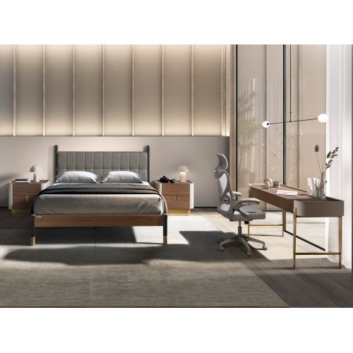 Cama Cittero Polipiel Gris 160 2