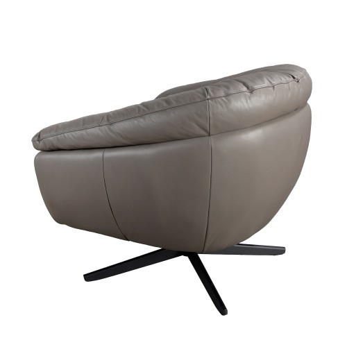 Butaca Giratoria Nema Piel Gris 2