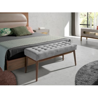 Banqueta Tela Gris
