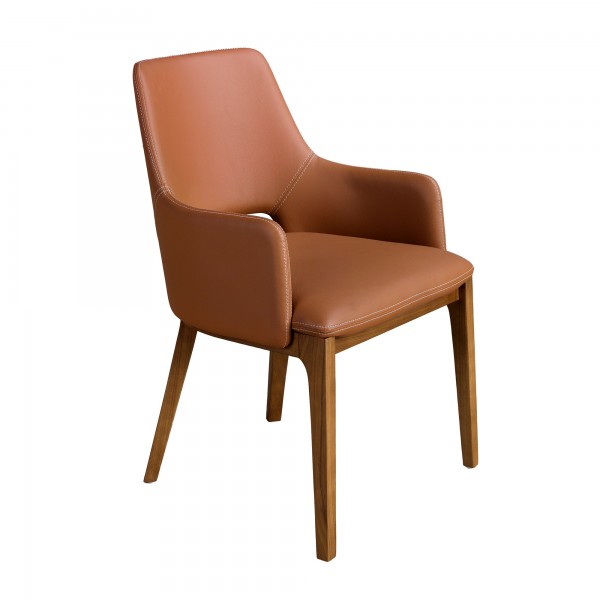 Silla Polipiel Marrón