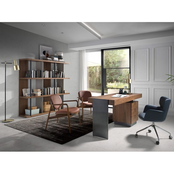 Estantería Nogal Gris