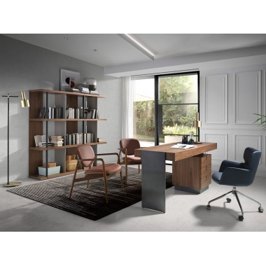 Estantería Nogal Gris