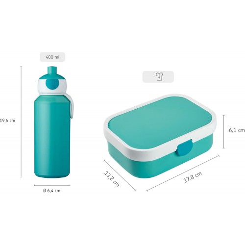 Set de Almuerzo Turquesa de Mepal 2